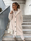 Faux-fur trenchcoat – stylisches langes damenoberteil