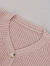 Gestrickter cardigan - damen chunky knit knopf-sweater