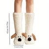 2-teilige damen winter socken - weiche & warme anti-rutsch booties