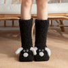 2-teilige damen winter socken - weiche & warme anti-rutsch booties