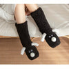 2-teilige damen winter socken - weiche & warme anti-rutsch booties