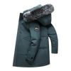 Winterparka - isolierte damenjacke mit kunstfellkapuze