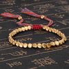 Tibetisches buddhistisches Harmonie-Armband - Elegantes Gold-Armband für Damen