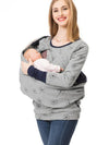 Maternity hoodie - lässiger stillpullover mit tasche