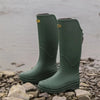 Wasserfeste knöchelhohe damen gummistiefel - robuste regenfootwear