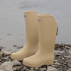 Wasserfeste knöchelhohe damen gummistiefel - robuste regenfootwear