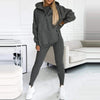 3-teiligs sportlichs Set – sportlichi Hose, Jacke und oversized Sweatshirt