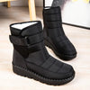 Dame schwarze isolierte winterstiefel - warm, rutschfest, wasserdicht