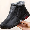 Leder stiefeletten - warme damen winterstiefel mit reissverschluss