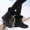 Wasserdichte schnee boots - isolierte damen winterstiefel in schwarz