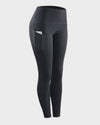 Hochgezogene sportleggings mit taschen - stylische damen workout-hosen