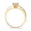 Gold solitaire ring - zeitlose damen verlobungsband mit zirkonia