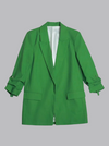 Trendy groene blazer - Bakkermode.nl