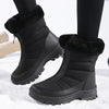 Wasserdichte schnee boots - isolierte damen winterstiefel in schwarz