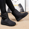 Dame schwarze isolierte winterstiefel - warm, rutschfest, wasserdicht