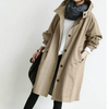 Damen trenchcoat - stilvoller, langer, wasserfester damenmantel