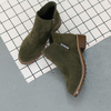 Ankle boots - stilvolle damen suede stiefeletten mit niedrigem absatz