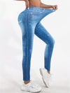 Skinny jeans - high-waist damen denim leggings