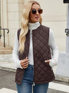 Gepolsterter gilet - stylischer ärmelloser damenwesten