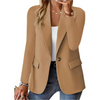 Damen blazer - taillierter langarm jacke mit strukturiertem taschen