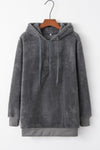 Warmer Fleece-Hoodie – Weicher Oversized-Damenpullover mit Taschen und Kapuze