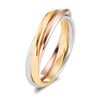 Tricolor ring - elegante damenring in drei farben