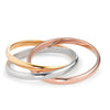 Tricolor ring - elegante damenring in drei farben