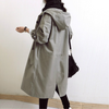 Damen trenchcoat - stilvoller, langer, wasserfester damenmantel