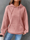 Gemütliche Waffelstrick-Hoodie für Damen – casual oversized Pullover