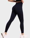 Hohe sport-leggings - nahtlose damen activewear