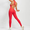 Yoga fitness jumpsuit – nahtloser ärmelloser stretch-einteiler mit bauchkontrolle und figurbetonter passform