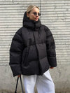 Gemütliche pufferjacke - übergrösse steppjacke für damen