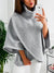 Batwing poncho - modischer oversized pullover für damen