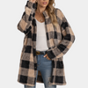 Fliessender plaidmantel – lässige oversized-jacke für damen