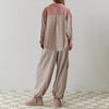 2-teiligs Loungewear-Set – Damen-Pyjama mit karierten Details