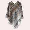 Dä ladies-poncho - stylischi strickschal mit fransen