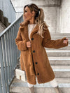 Faux-fur trenchcoat – stylisches langes damenoberteil