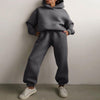 2-teiligs Jogging-Set – oversized Tracksuit mit Hoodie und Sweatpants