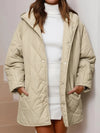 Gesteppte puffer-winterjacke für damen – warm und oversized