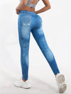 Skinny jeans - high-waist damen denim leggings