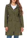 Damen regenjacke - stilvolle leichte wasserfeste jacke