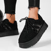 Stylische, gemütliche sneaker - damen freizeit-schnürschuhe