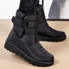 Dame schwarze isolierte winterstiefel - warm, rutschfest, wasserdicht