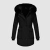 Damen winter parka jacke - trendige jacke mit kunstfellbesatz