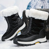 Schneestiefel - damen mit front-reissverschluss und isolation für den winter