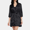 Satinrobe - elegante damen-loungewear mit spitze