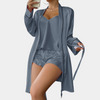 2-teiliges satin pyjama-set - luxuriöse damen nachtwäsche