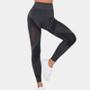 Hochgeschnittene leggings - stylische frauen-sportmode mit mesh-details