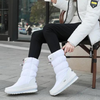 Dä winter-schuh für frauen - stylische, leichte puffer-stiefeletten