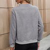 Dämmriger pullover für frauen - stylisches oberteil mit knopf-details